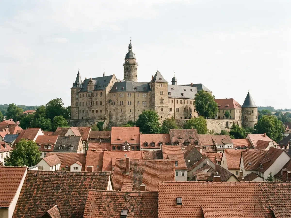 Schloss Altenburg über der Altstadt