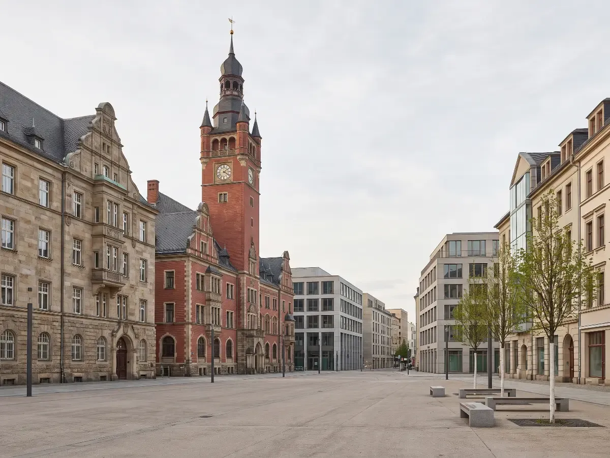 Chemnitzer Innenstadt mit Altem Rathaus