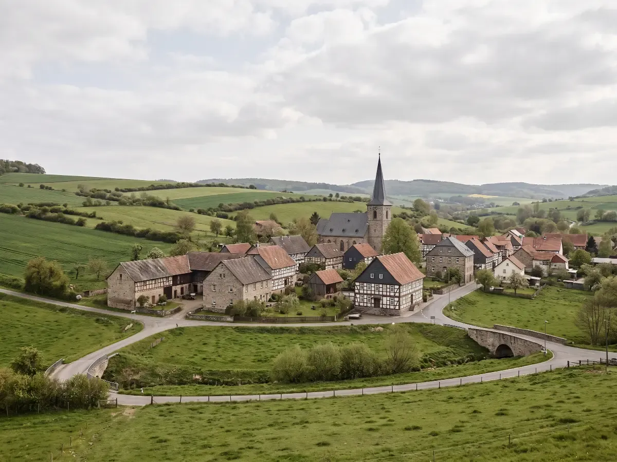 Hügellandschaft des Eichsfelds
