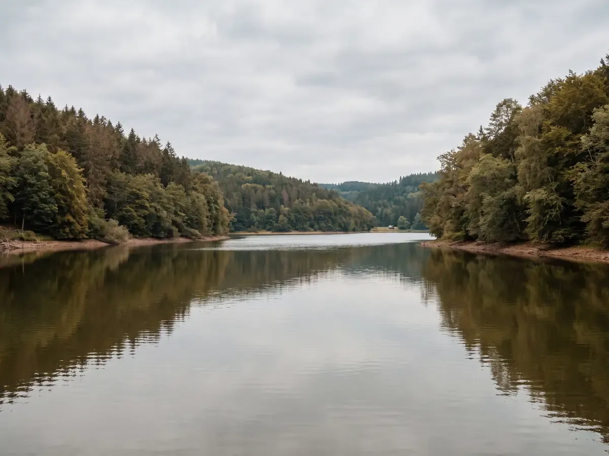 Bleilochtalsperre an der Saale